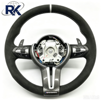 Volant sport en cuir et fibre de carbone avec écran LED pour châssis F M235i X5 M3 M5, 3 branches, 40 mm, directement de l'usine