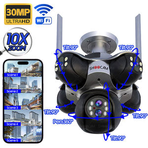 30mp 6レンズ5スクリーン10xズームワイヤレスWifiカメラ屋外Ip66 Cctv防犯カメラPtzモーション検出アラートIPネットワークカメラ - Product Image 1