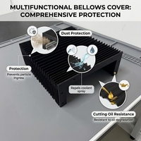 Couvercle de protection de machine CNC Couvercle de soufflet ondulé comme couvercle de soufflet d'accordéon