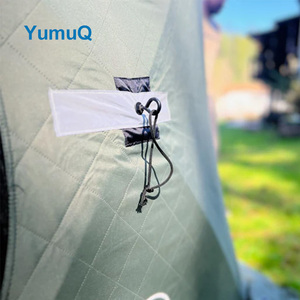 YumuQ屋外ポータブルサウナテントロシアモバイルDiyキャンバスベストテント英国ウッドストーブサウナ大型5-6人 - Product Image 5