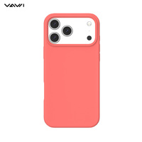Coque de téléphone en silicone liquide VAWI S002 pour iPhone 11 12 13 14 15 16 18 Pro Max, étui souple de couleur unie pour iPhone 17 Air
