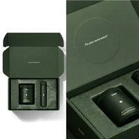 Boîte-cadeau rigide vert foncé personnalisée avec insert en mousse et impression de qualité supérieure pour l'emballage de produits électroniques et la protection des produits