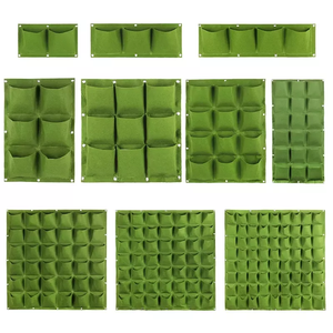 Maceta verde reutilizable para decoración de jardín o bolsas colgantes de fieltro para cultivo de verduras y frutas y flores - Product Image 4