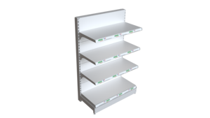 Estanterías Metálicas de Una Cara para Supermercados, Altura Ajustable, Precio de Fábrica, para Exhibición en Farmacias y Drogarias - Product Image 2