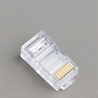 Cat5E Cat6 UTP FTP RJ45 Fiche Modulaire 8P8C 8 Broches Transparent Mâle Ethernet RJ45 Câble Connecteur Connecteur Accessoires