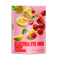 AegleWell Bubuk Elektrolit Rasa Lemonade Ceri 30 Sachet Ramah Keto untuk Pemeliharaan Puasa Minuman Hidrasi