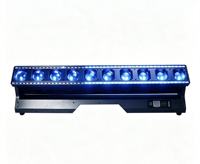 Barre de lumière mobile 10x60W RGBW 4-en-1 avec zoom, faisceau, wash et stroboscope, contrôle DMX RDM pour club, concert et spectacle