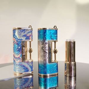 Tube de Rouge à Lèvres en Satin Style National, Emballage de Type Pression, Tube Vide pour <span class=keywords><strong>Baume</strong></span> à Lèvres de 3,5g à Remplissage Direct, Design Élégant - Product Image 5