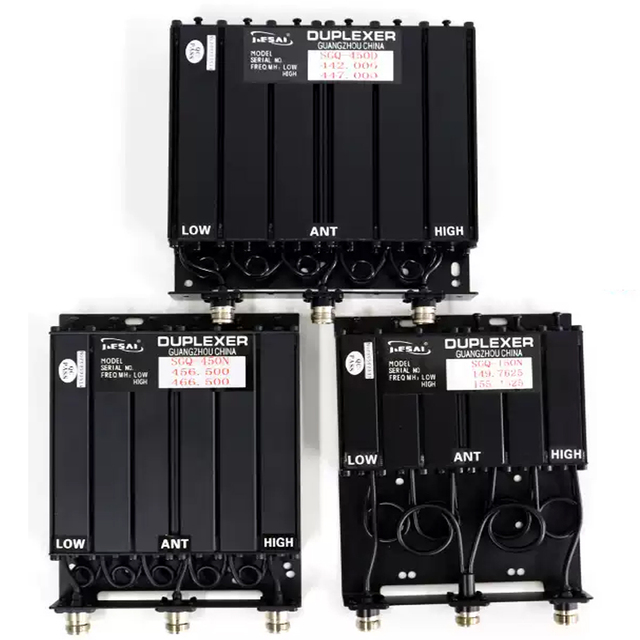 VHF UHF Professional Duplexer DMR Analog Radio Repeater 30W 50W 100W High Isolation Low Insertion Loss Common Antenna Use IP54