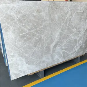 Vente directe en usine de dalles de marbre gris modernes pour carreaux de sol carreaux de marbre gris clair pour mur