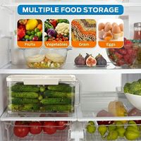 Récipient Alimentaire Hermétique 45L 65L Plastique Boîte Céréales pour Fruits Légumes avec Minuterie Compte-gouttes et Tasse à M