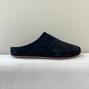 Vente en gros usine – Mules élégantes et décontractées pour hommes en cuir de vachette véritable haut de gamme, à bout fermé, avec design perforé respirant - Product Image 3