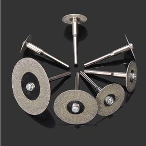 Lot de 10 disques de coupe diamantés de 22 mm avec mandrin de 3 mm pour outil rotatif, meuleuse électrique, coupe de métal et de pierre - Product Image 2