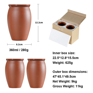 12 OZ Clay Mexican Cantaritos De Barro Pottery Copas De Vino <span class=keywords><strong>Para</strong></span> Tequila Margaritas <span class=keywords><strong>Mojitos</strong></span> - Product Image 6
