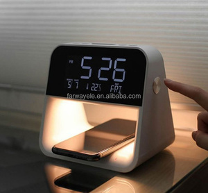 Reloj Despertador con Cargador Inalámbrico, 3 Niveles de Iluminación, Carga Inalámbrica Rápida de 15W, Compatible con Todos los Dispositivos Habilitados para Qi - Product Image 4