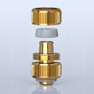 Connecteur de réparation de tuyau d'eau en laiton Guoma Ruixiang 1/2 pouce pour raccord de tuyau - Product Image 2