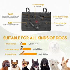 Tragbares Outdoor-Gerät zur Bellkontrolle für Hunde mit 3 Betriebsmodi, IPX4 Wasserdicht, Anti-Hundebiss, 20+ Stunden Akkulaufzeit - Product Image 2