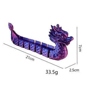 Modellino di Barca Drago Stampato in 3D, Articolato e Mobile, Regalo Creativo, Souvenir Decorativo - Product Image 3