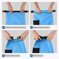 Bolsa Impermeable de TPU y PVC para Exteriores, Mochila de Camping, Bolsa Seca con Logotipo Personalizado, Bolsa Seca Enrollable de 2L para Playa, Camping, Navegación y Flotación