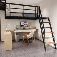 Lit mezzanine pour la maison, chambre à louer, hamac duplex personnalisé, lit surélevé de petite taille, multifonctionnel