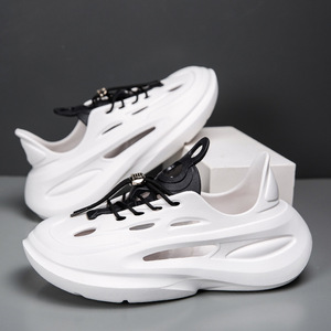 Sandales aquatiques pour hommes, semelle épaisse, ajourées, à bout fermé, antidérapantes, séchage rapide, chaussures de plage et de pêche, logo personnalisé OEM CE REACH - Product Image 6