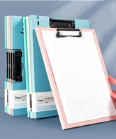 Carpeta de documentos de plástico esmerilado de PP A4 personalizada F1712 con bolsa de almacenamiento/soporte de acrílico con Clip de Metal duradero para archivar