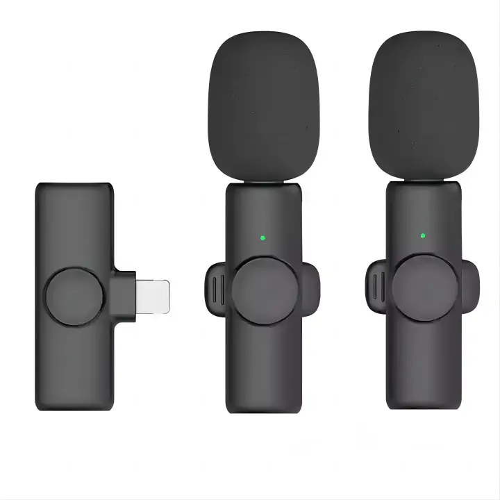 Mikrofon Tanpa Kabel Mini Portabel, Mikrofon Klip On Pendidikan Siaran Langsung Profesional