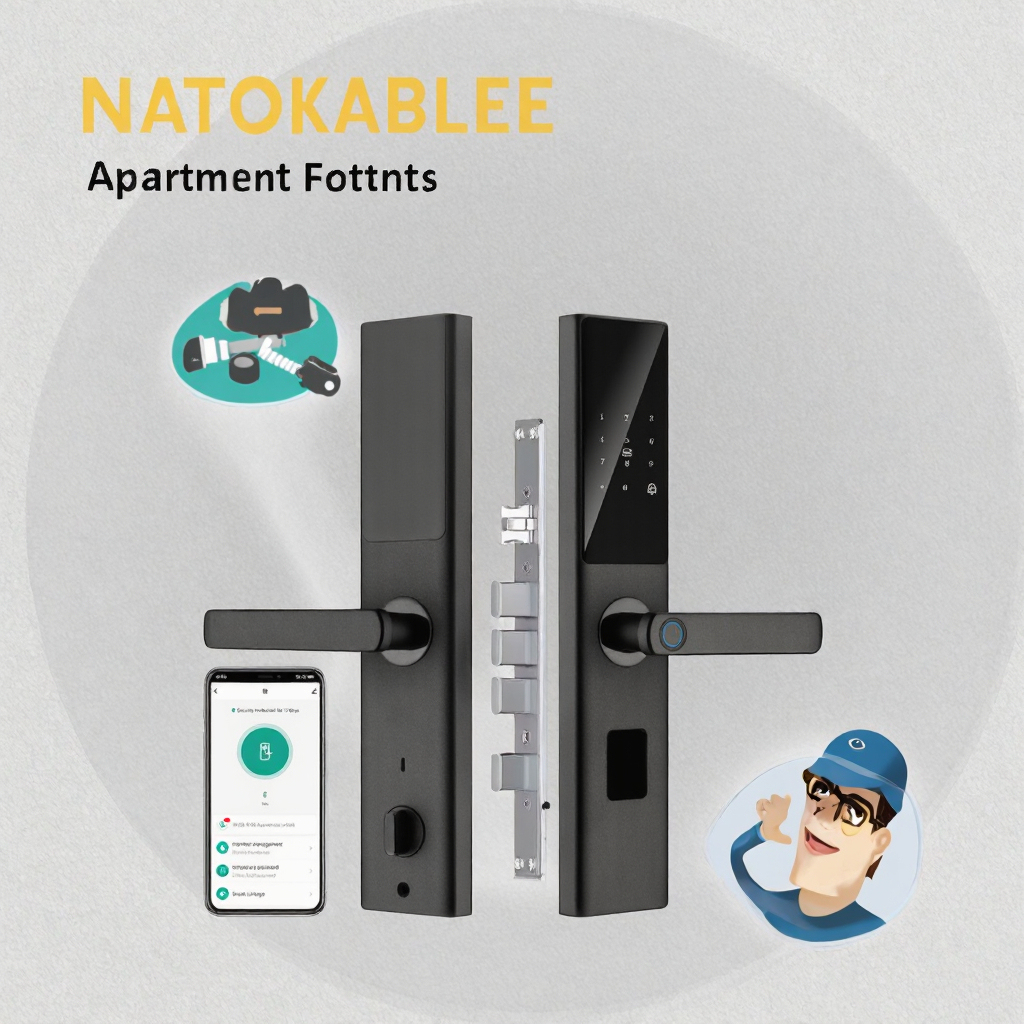 App Controlled Tuya Smart WiFi Cloud Enabled Stainless Steel & Aluminium Alloy Wood Door Lock · image 4