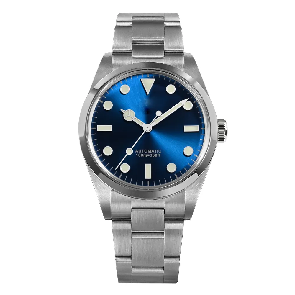 wholesale custom low moq sapphire glass 30atm GMT mechanical automatic 316l stainless steel diving diver watch man for sale