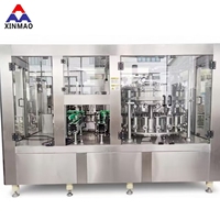 Machine de remplissage et de scellage de boissons gazeuses en conserve de 330 ml à haute efficacité 6000BPH