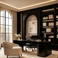 Meubles sur mesure contemporains pour toute la maison, menuiserie de villa, design de porte cintrée, panneau mural, rangement intégré multi-espaces