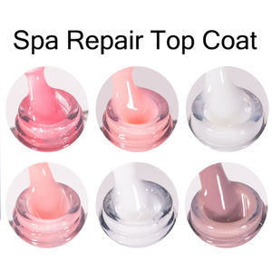 KODIES GEL UV Gel Polish Spa Reparatie Top Jas Geen Veeg Custom Logo Nagellak Private Label OEM Gezonde Roze Melkachtig Witte Finish - Product Image 4