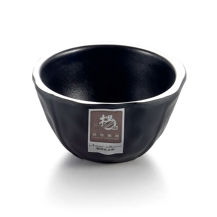 Guangdong professional 100% melamine small melamine sauce cup ,black sauce cups
