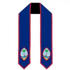 Guam Graduation Stole Wholesale Adult Satin Graduation Sash Customized Ceremony Shawl