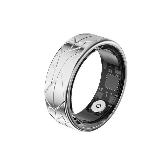 Stainless Steel Health Smart Ring | IP68 Waterproof | Heart Rate, SpO2 & Sleep Monitor | Gesture Control Remote Shutter