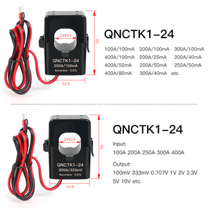 Transformateur de courant à noyau divisé QNCTK1-36 400A 100mA 400A 50mA 500A 333mV 300A 1V 600A Pince CT Transducteur de courant micro Capteur - Product Image 3