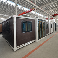 Maisonnette de luxe entièrement meublée de 20/40 pieds, préfabriquée, extensible, en conteneur, étanche, mobile et modulaire pour complexe hôtelier