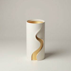 Tube en papier kraft écologique personnalisable pour thé et café Tube en papier cylindre de roue d'estampage en or Matériau d'emballage recyclable - Product Image 5