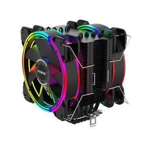 ALSEYE — refroidisseur de processeur haute Performance, ventilateur EL 4Pin 6 tuyaux thermiques, pour Intel et AMD