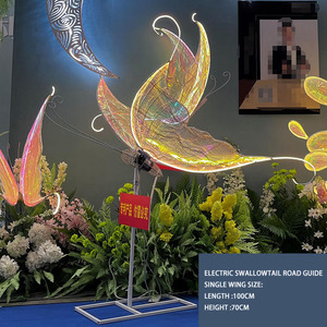 Decorazioni Farfalla Luminose da Appendere per Matrimonio Oro Bianco Grande Illuminazione a Farfalla per Sfondo <span class=keywords><strong>di</strong></span> Nozze - Product Image 6