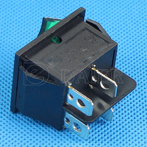 Medium <strong>20A</strong> <strong>125VAC</strong> DPST KCD4 <strong>Rocker</strong> <strong>Switch</strong> <strong>T120</strong> 55 With Light SC767 Double Pole <strong>Rocker</strong> <strong>Switch</strong> - Product Image 5