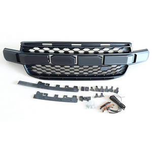 Calandre avant modifiée avec feux pour Ford Ranger T9 23-26, en plastique ABS noir mat, compatible avec le pare-chocs - Product Image 2