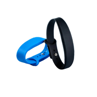 Bracelet en silicone imperméable avec impression de logo personnalisé, RFID 13,56 MHz, bracelet en silicone RFID classique 1K, bracelet RFID pour la natation