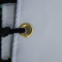 Bâche de camping en PVC imperméable, résistante aux UV et aux déchirures, avec bords thermosoudés et œillets métalliques pour tente ou auvent