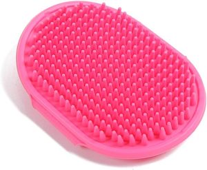 Cepillo para Perros y Peine para Gatos - Autolimpiante, Plegable, Seguro, de Silicona Suave, Color Rosa, para Perros y Gatos - Product Image 1