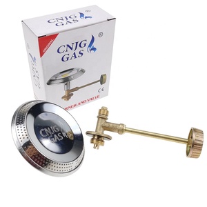 JG Quemador de <span class=keywords><strong>Gas</strong></span> <span class=keywords><strong>LPG</strong></span> portátil para acampar con control de válvula de latón propano al aire libre Mini estufa de <span class=keywords><strong>Gas</strong></span> cabeza cocinas - Product Image 1