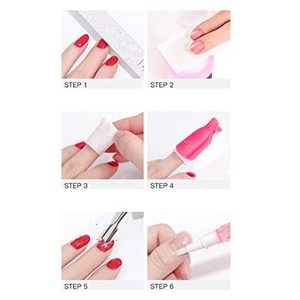 Lingettes anti-pelucheuses pour vernis à ongles, tampons en coton, dissolvant acrylique UV pour vernis à ongles - Product Image 6
