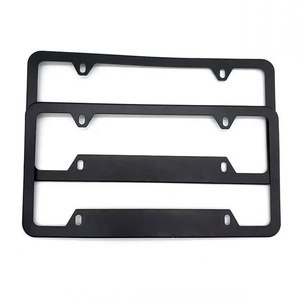 Cadre de plaque d'immatriculation en acier inoxydable à 4 trous, spécifications américaines, personnalisable et très demandé - Product Image 6