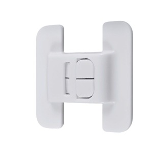 Town Head Refrigerator Door Lock 7cmx7cm Plastic Child Safety Lock With Dual Latch Design - Product Image 2