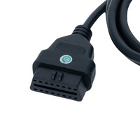 Câble d'extension OBD Volvo mâle-femelle 16 broches, câble adaptateur d'outil de diagnostic OBD2 alimenté, universel